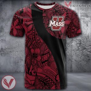 Massachusetts Minutemen NCAA Polynesian Pattern Shirt, Unique Gifts For Fans - Vesles2014s