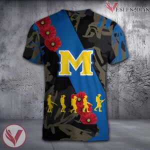 McNeese State Cowboys NCAA With Red Poppy Flower 3D Shirt, Unique Gift For Fans - Vesles2014S 1