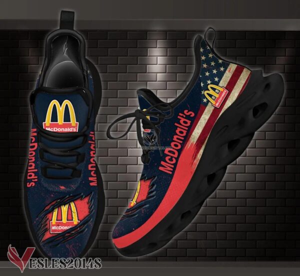 Mcdonald's Custom Shoes Style 8, Best Running Shoes For Fans - Vesles2014S