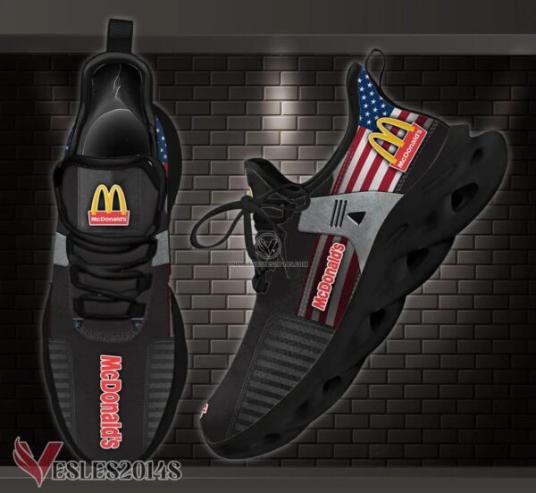 Mcdonald's Logo Custom Shoes Style 147, Best Running Shoes For Fans - Vesles2014S