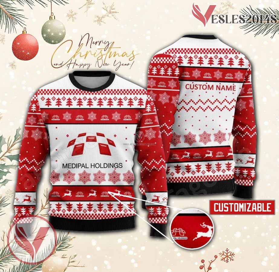 Medipal Holdings Logo Personalized Ugly Christmas Sweater, Unique Gift For Fans - Vesles2014s
