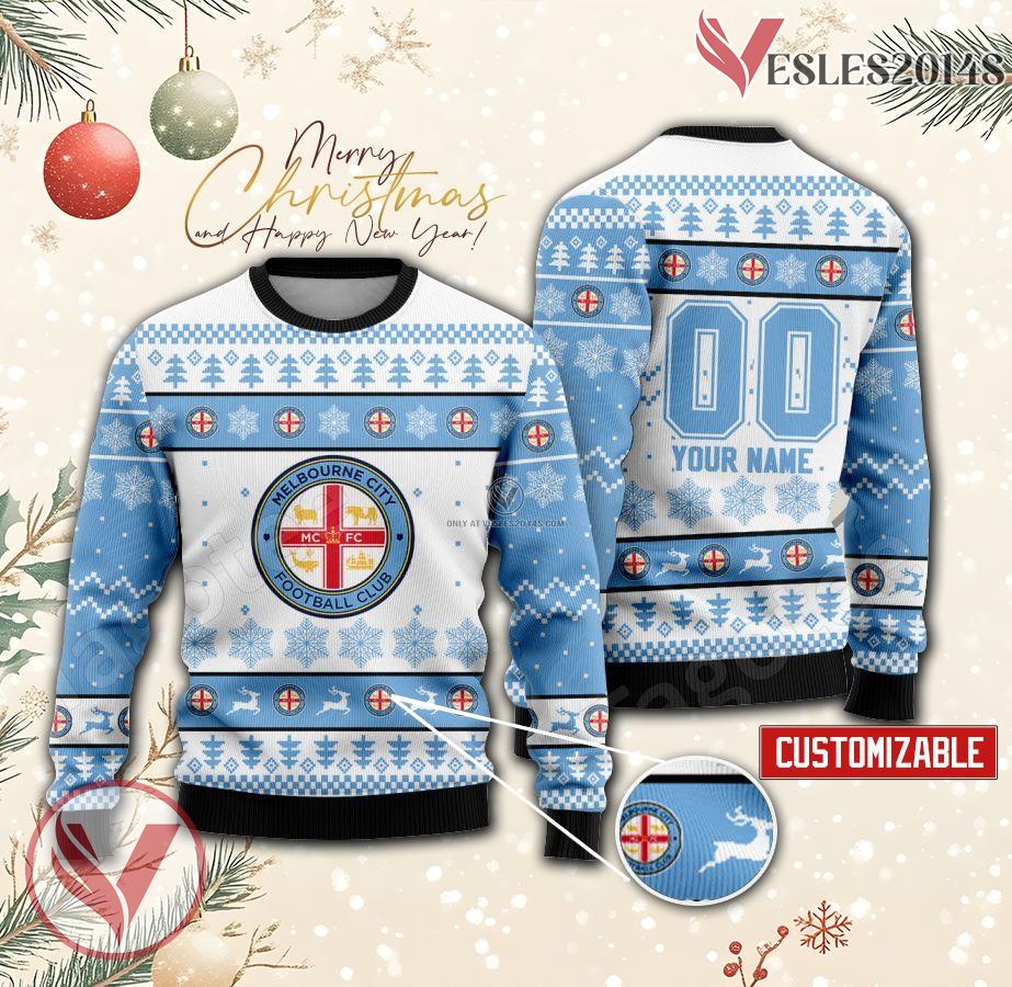 Melbourne City Custom Ugly Christmas Sweater, Unique Gift For Fans - Vesles2014s