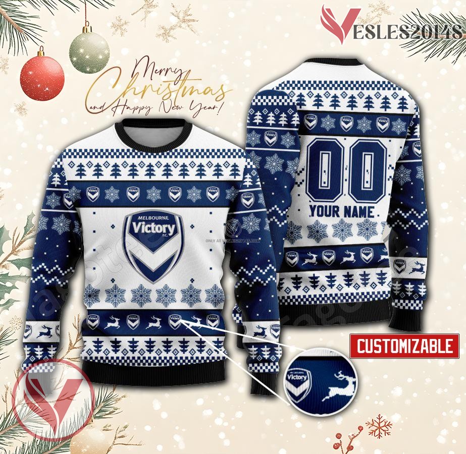 Melbourne Victory Custom Ugly Christmas Sweater, Unique Gift For Fans - Vesles2014s