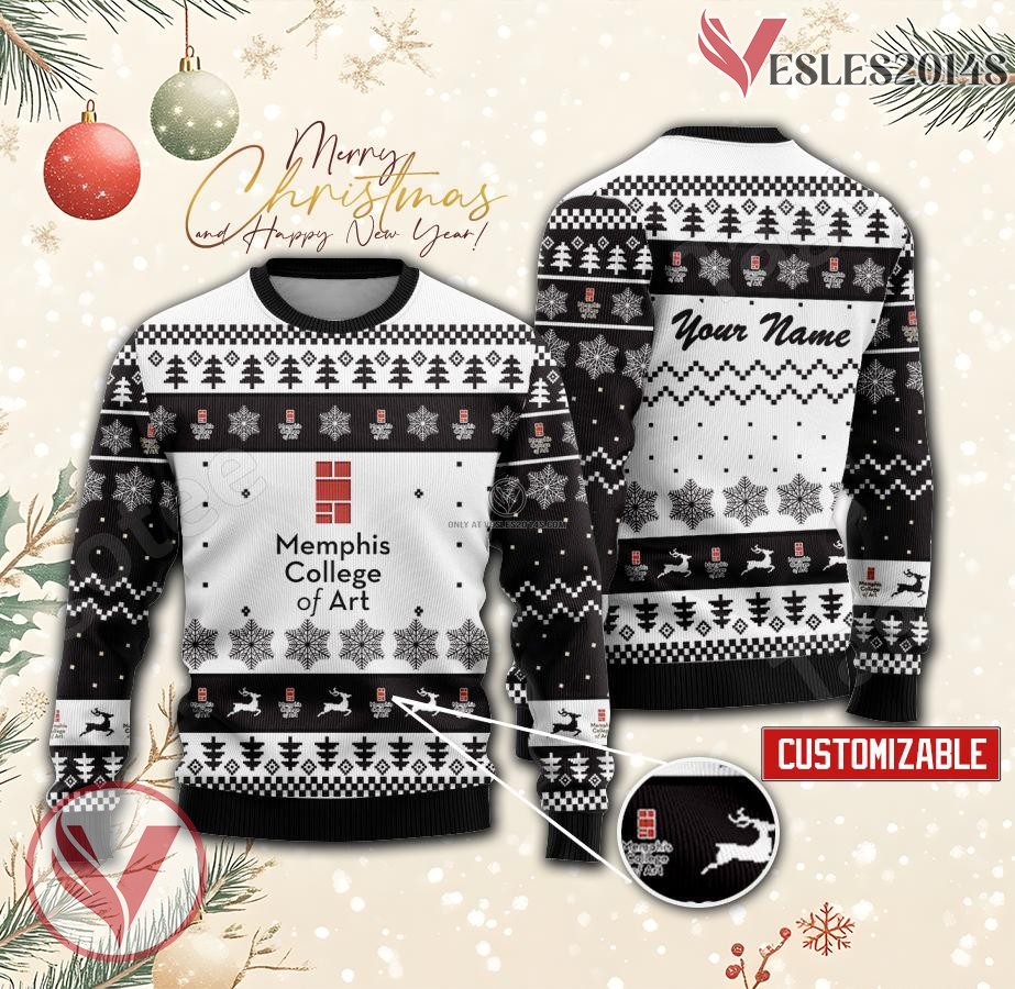 Memphis College of Art Custom Ugly Christmas Sweater, Unique Gift For Fans - Vesles2014s
