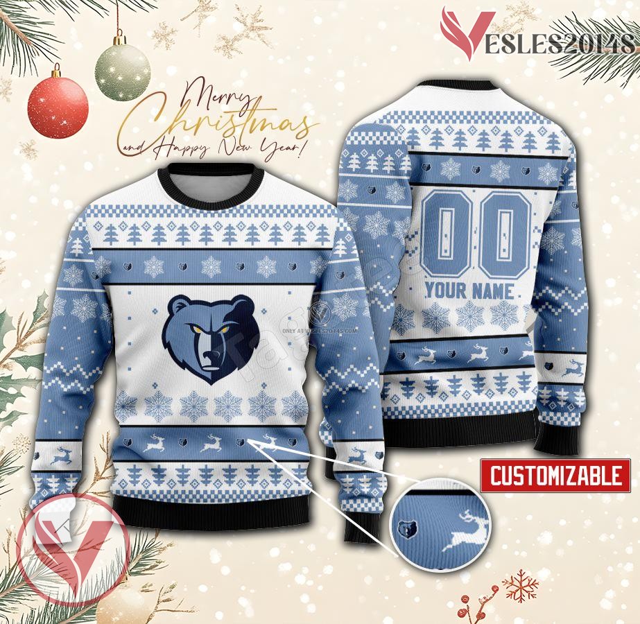 Memphis Grizzlies Basketball Custom Ugly Christmas Sweater, Unique Gift For Fans - Vesles2014s