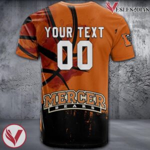 Mercer Bears Basketball Grunge Pattern Unique Personalized T Shirts - Vesles2014S 1