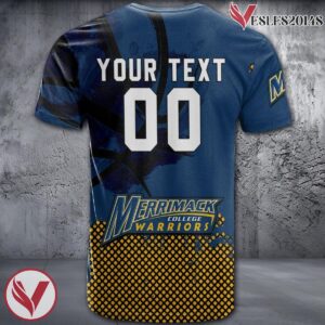 Merrimack Warriors Basketball Grunge Pattern Unique Personalized T Shirts - Vesles2014S 1
