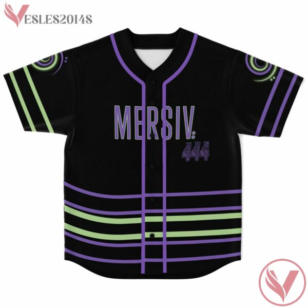 Mersiv Purple Line Sarah Pi Custom Baseball Jersey Shirt - Vesles2014s