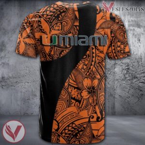 Miami Hurricanes NCAA Polynesian Pattern Shirt, Unique Gifts For Fans - Vesles2014s 1