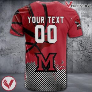 Miami RedHawks Basketball Grunge Pattern Unique Personalized T Shirts - Vesles2014S 1