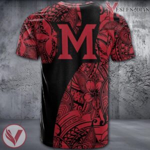 Miami RedHawks NCAA Polynesian Pattern Shirt, Unique Gifts For Fans - Vesles2014s 1