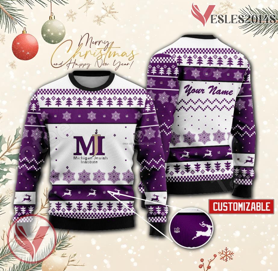 Michigan Jewish Institute Custom Ugly Christmas Sweater, Unique Gift For Fans - Vesles2014s