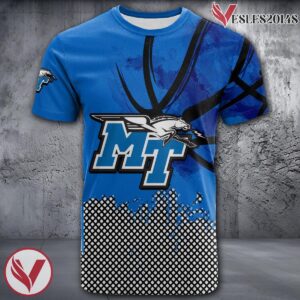Middle Tennessee Blue Raiders Basketball Grunge Pattern Unique Personalized T Shirts - Vesles2014S