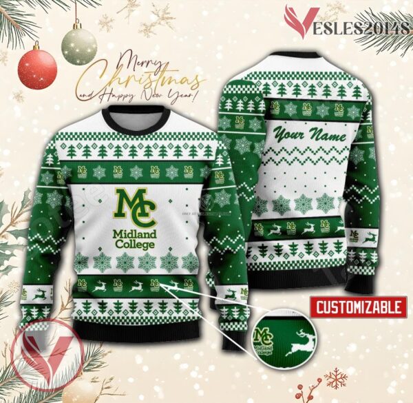 Midland College Custom Ugly Christmas Sweater, Unique Gift For Fans - Vesles2014s