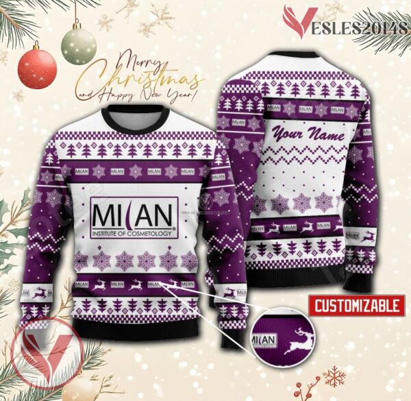 Milan Institute of Cosmetology La Quinta Custom Ugly Christmas Sweater, Unique Gift For Fans - Vesles2014s