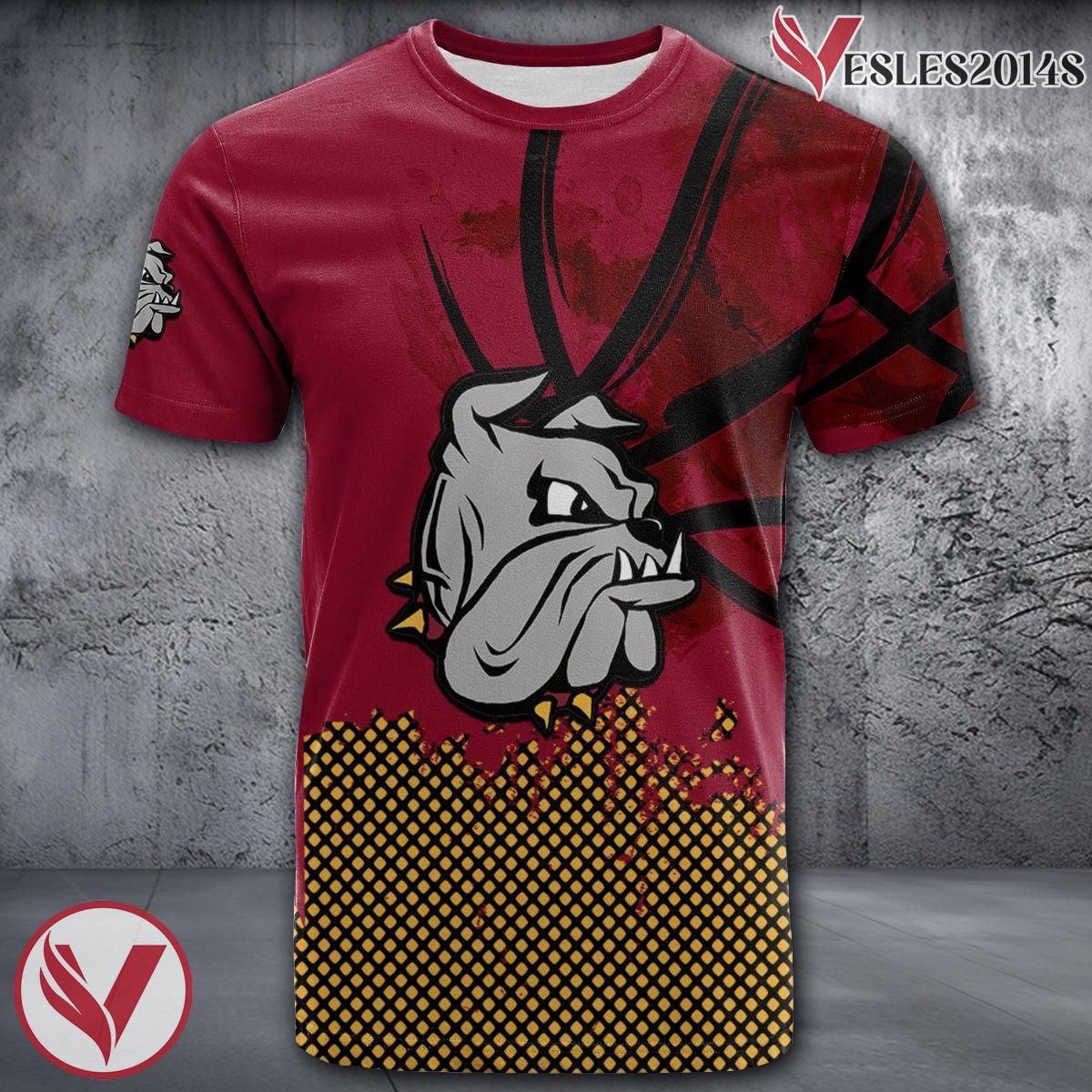 Minnesota-Duluth Bulldogs Basketball Grunge Pattern Unique Personalized T Shirts - Vesles2014S