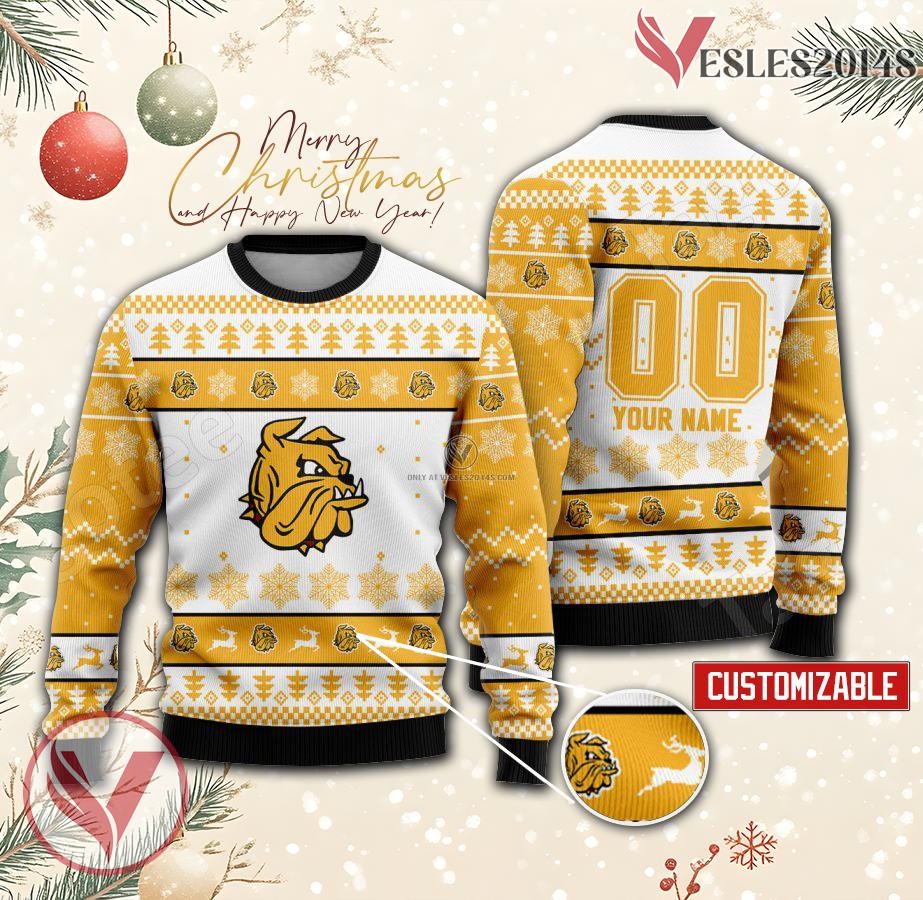 Minnesota Duluth Bulldogs Hockey Custom Ugly Christmas Sweater, Unique Gift For Fans - Vesles2014s
