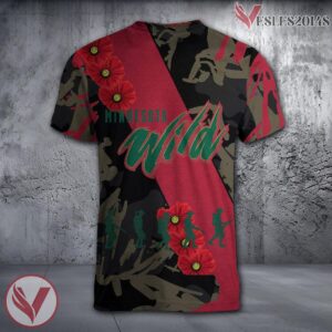 Minnesota-Duluth Bulldogs NCAA With Red Poppy Flower 3D Shirt, Unique Gift For Fans - Vesles2014S 1