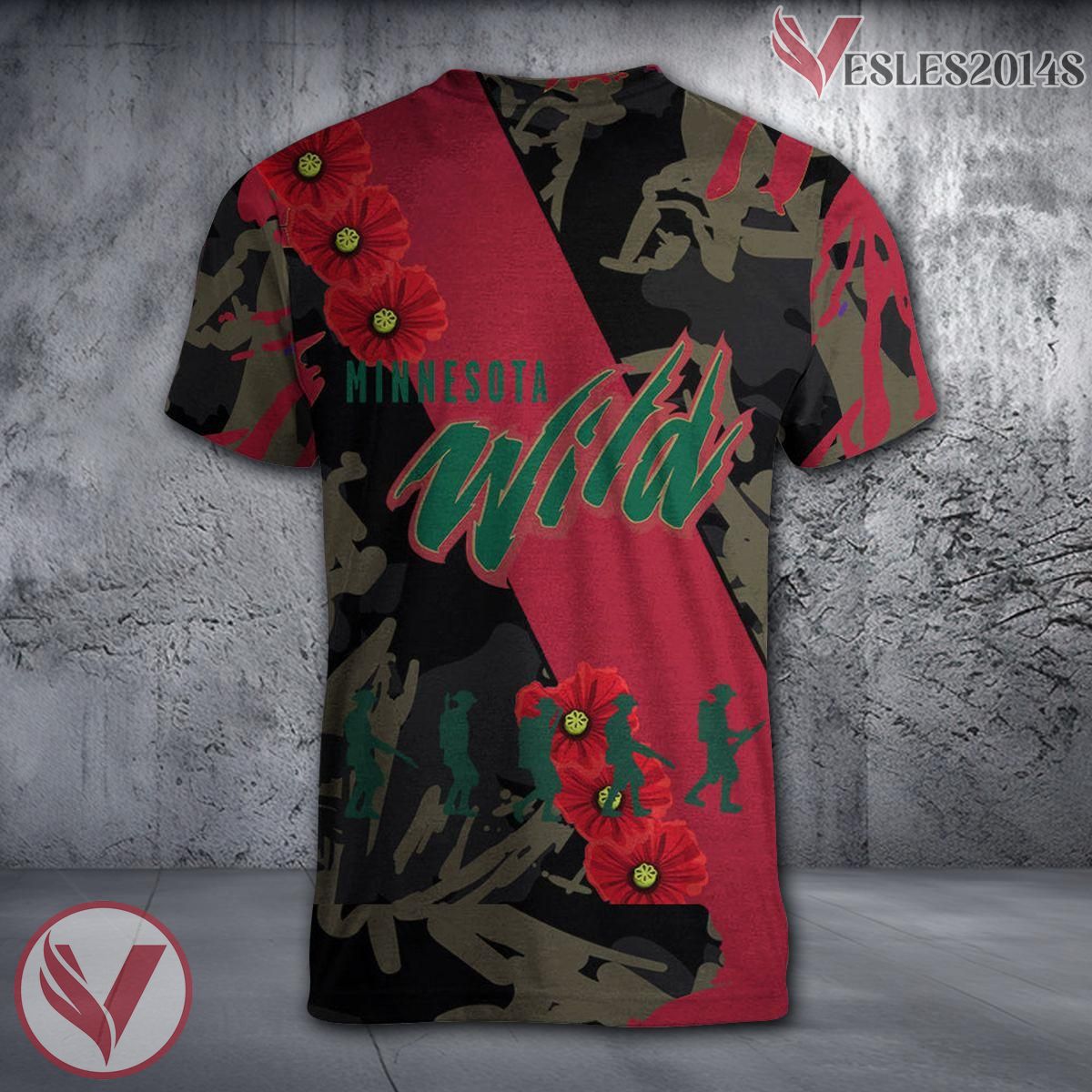 Minnesota-Duluth Bulldogs NCAA With Red Poppy Flower 3D Shirt, Unique Gift For Fans - Vesles2014S 1