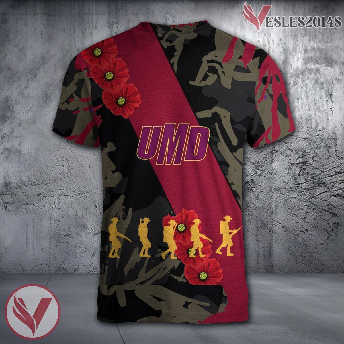 Minnesota Golden Gophers NCAA With Red Poppy Flower 3D Shirt, Unique Gift For Fans - Vesles2014S 1