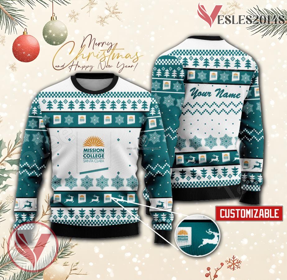 Mission College Custom Ugly Christmas Sweater, Unique Gift For Fans - Vesles2014s