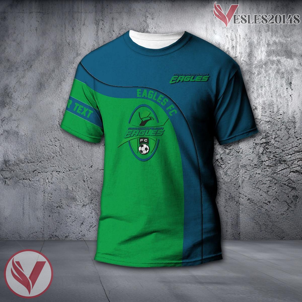 Mississauga Eagles FC Curve Custom Shirt, Unique CA Soccer Style For Fans - Vesles2014s