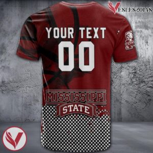 Mississippi State Bulldogs Basketball Grunge Pattern Unique Personalized T Shirts - Vesles2014S 1