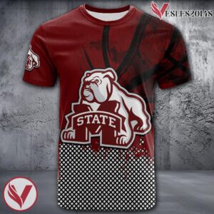 Mississippi State Bulldogs Basketball Grunge Pattern Unique Personalized T Shirts - Vesles2014S