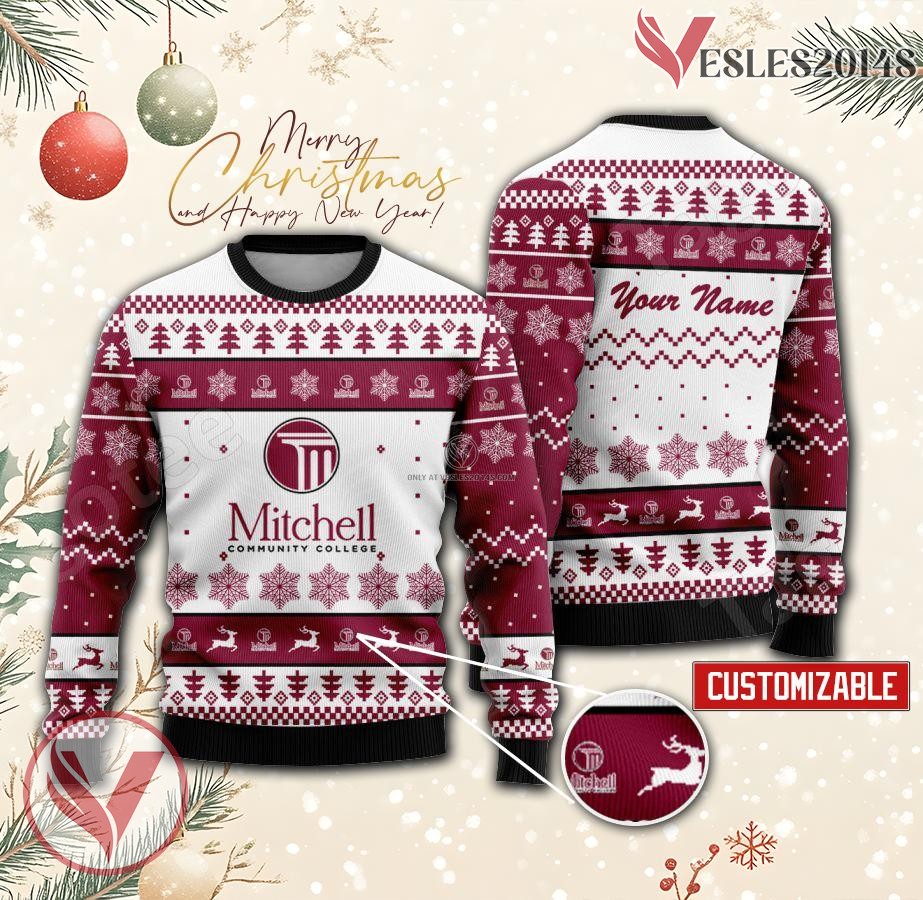 Mitchell Community College Custom Ugly Christmas Sweater, Unique Gift For Fans - Vesles2014s