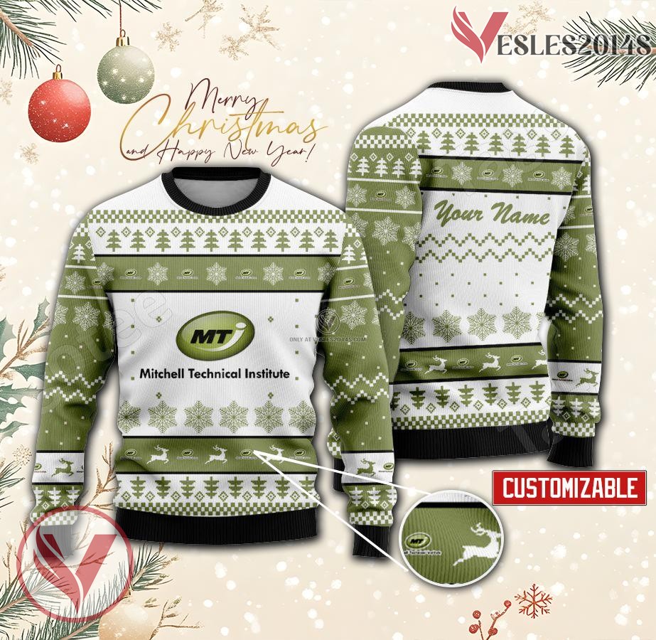 Mitchell Technical Institute Custom Ugly Christmas Sweater, Unique Gift For Fans - Vesles2014s