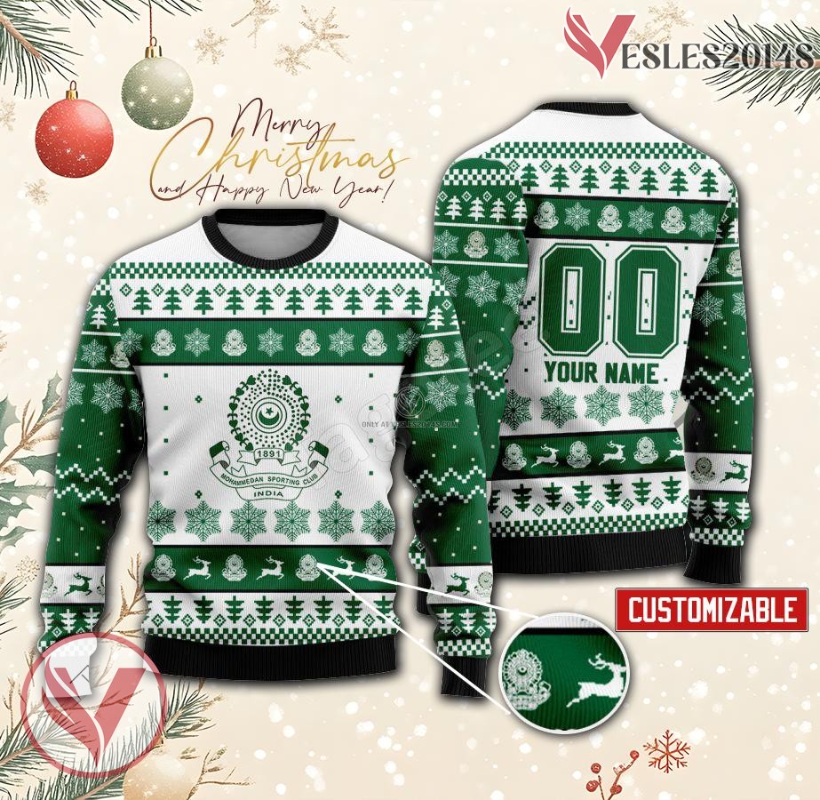 Mohammedan SC Custom Ugly Christmas Sweater, Unique Gift For Fans - Vesles2014s