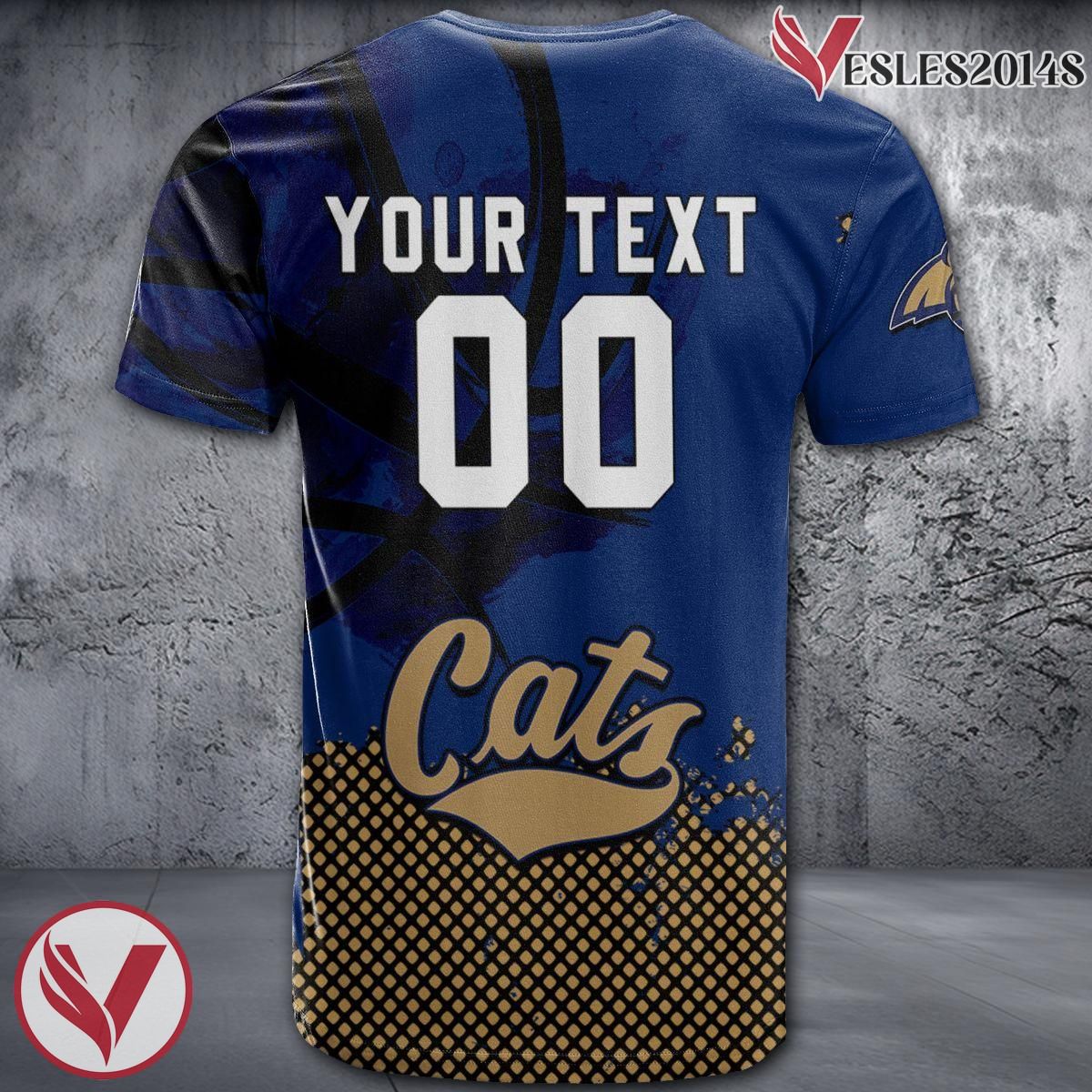 Montana State Bobcats Basketball Grunge Pattern Unique Personalized T Shirts - Vesles2014S 1