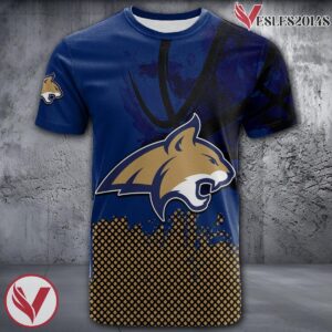 Montana State Bobcats Basketball Grunge Pattern Unique Personalized T Shirts - Vesles2014S