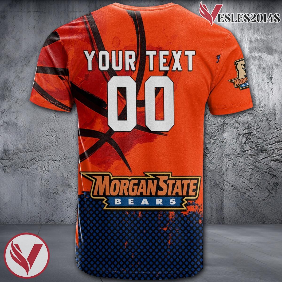 Morgan State Bears Basketball Grunge Pattern Unique Personalized T Shirts - Vesles2014S 1