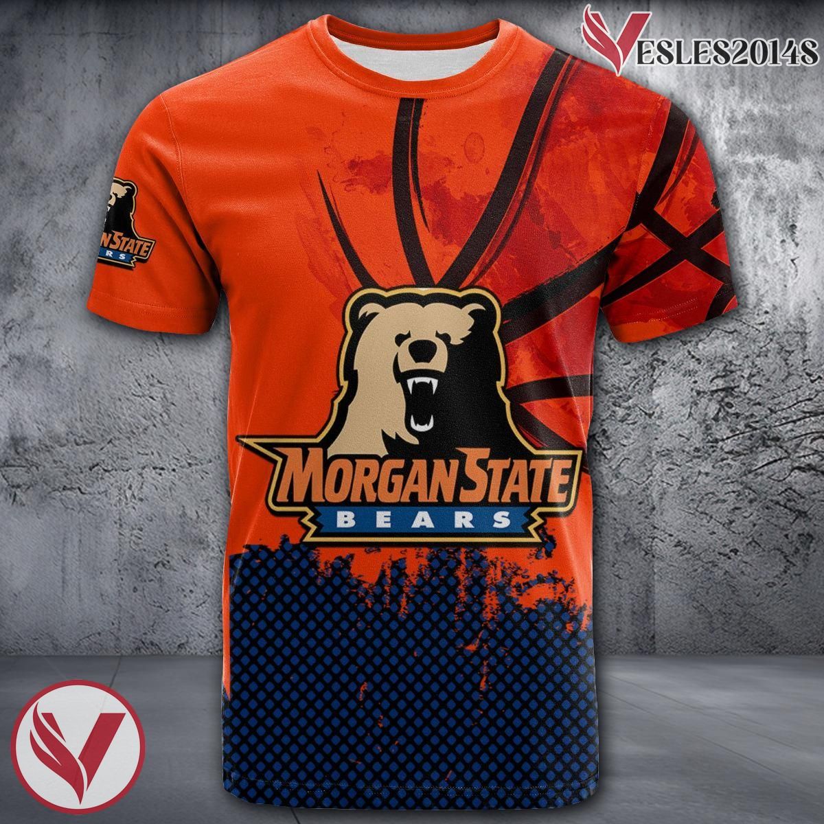 Morgan State Bears Basketball Grunge Pattern Unique Personalized T Shirts - Vesles2014S