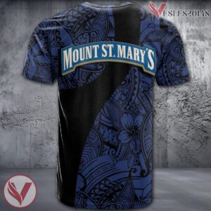 Mount St. Mary's Mountaineers NCAA Polynesian Pattern Shirt, Unique Gifts For Fans - Vesles2014s 1
