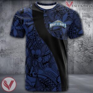 Mount St. Mary's Mountaineers NCAA Polynesian Pattern Shirt, Unique Gifts For Fans - Vesles2014s
