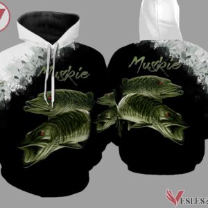 Muskie 3d Black All Over Printed Shirts For Men & Uniform Custom Clothes, Unique Gifts For Employee - Vesles2014s