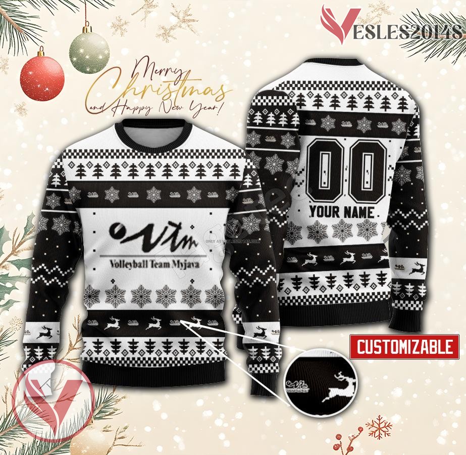 Myjava Volleyball Custom Ugly Christmas Sweater, Unique Gift For Fans - Vesles2014s