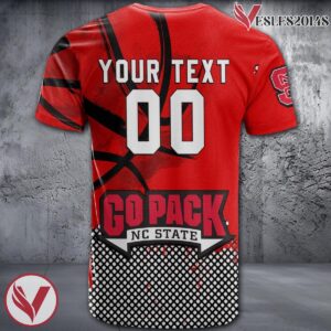 NC State Wolfpack Basketball Grunge Pattern Unique Personalized T Shirts - Vesles2014S 1