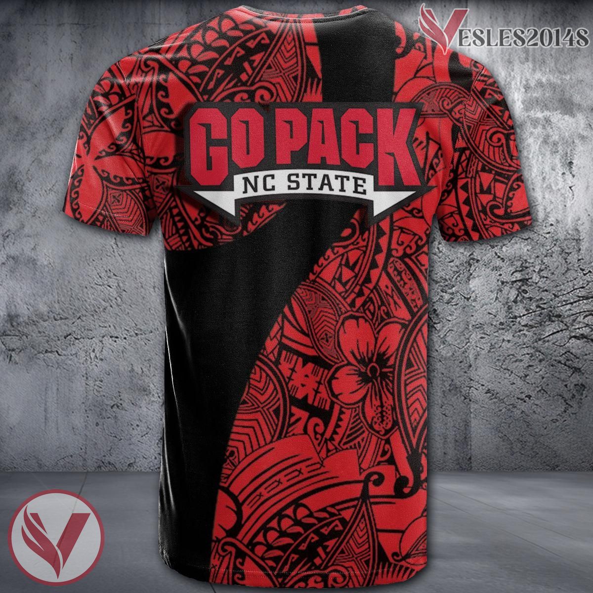 NC State Wolfpack NCAA Polynesian Pattern Shirt, Unique Gifts For Fans - Vesles2014s 1
