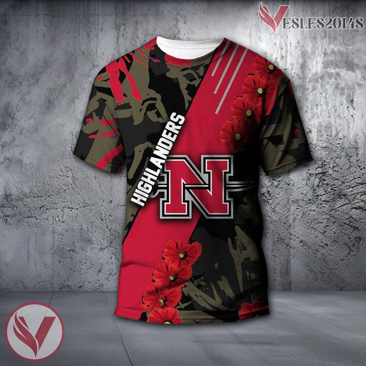 NJIT Highlanders NCAA With Red Poppy Flower 3D Shirt, Unique Gift For Fans - Vesles2014S
