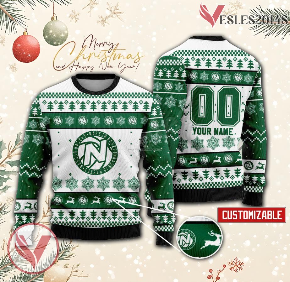 Nassjo Basket Custom Ugly Christmas Sweater, Unique Gift For Fans - Vesles2014s