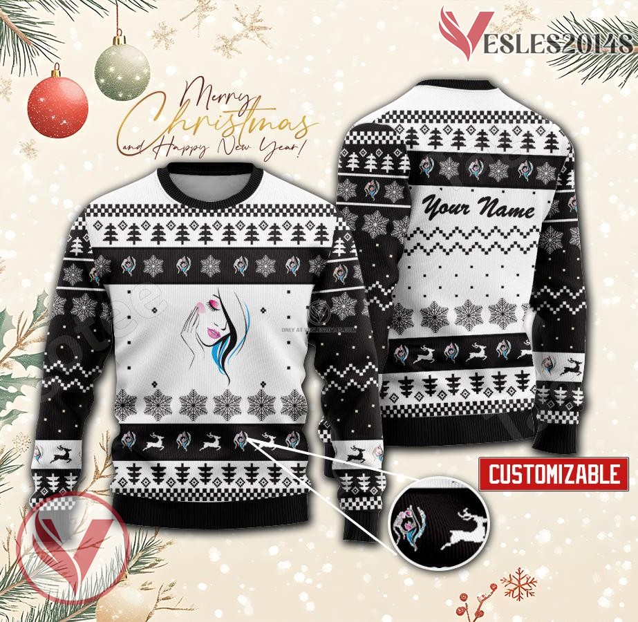 National Beauty College Custom Ugly Christmas Sweater, Unique Gift For Fans - Vesles2014s