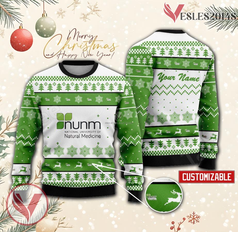 National College of Natural Medicine Custom Ugly Christmas Sweater, Unique Gift For Fans - Vesles2014s