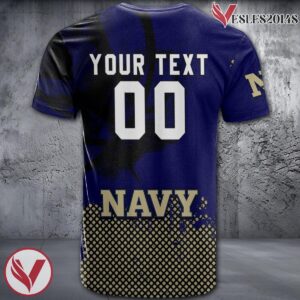Navy Midshipmen Basketball Grunge Pattern Unique Personalized T Shirts - Vesles2014S 1