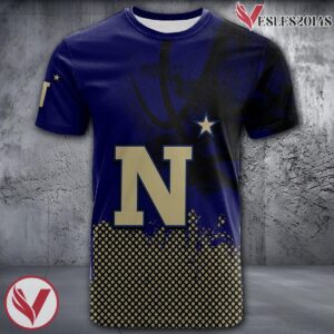 Navy Midshipmen Basketball Grunge Pattern Unique Personalized T Shirts - Vesles2014S