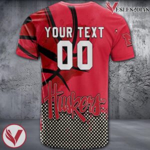 Nebraska Cornhuskers Basketball Grunge Pattern Unique Personalized T Shirts - Vesles2014S 1