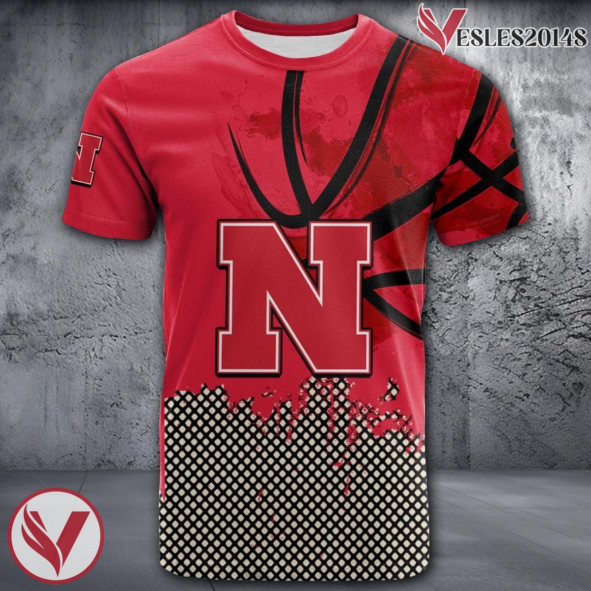 Nebraska Cornhuskers Basketball Grunge Pattern Unique Personalized T Shirts - Vesles2014S