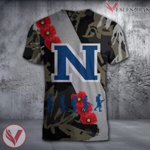 Nevada Wolf Pack NCAA With Red Poppy Flower 3D Shirt, Unique Gift For Fans - Vesles2014S 1